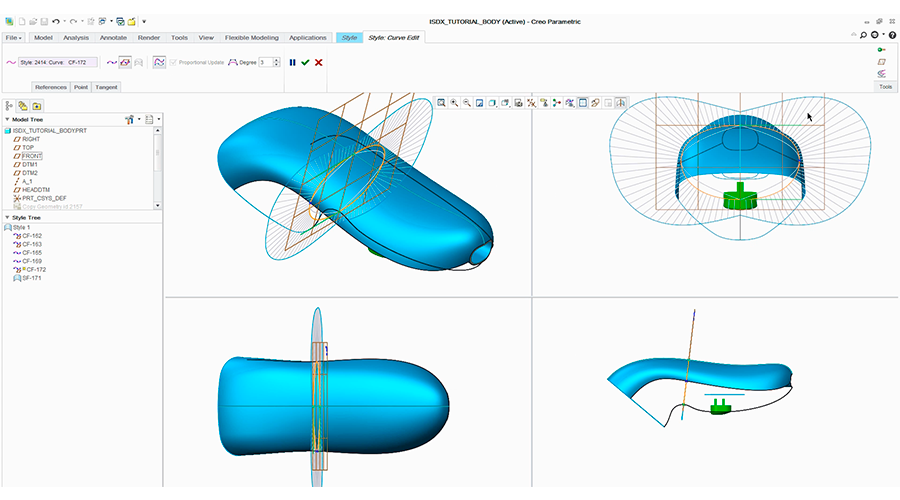 Design Interativo De Superficies Com O Creo – Isdx